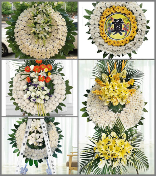 山东济宁嘉祥县马集镇冯翟村花圈速递
